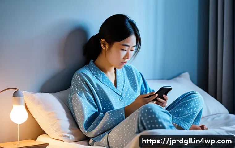 디지털 디톡스 캠프의 전후 변화 기록하기 - **A Depiction of Smartphone Over-reliance Before Digital Detox:**
    A young Japanese woman in her ...
